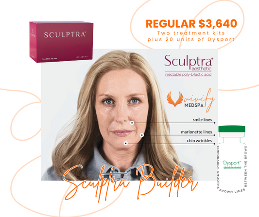 Sculptra (Buy 2 vials get 50 units of Dysport Complimentary)